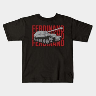 Ferdinand German tank destroyer Kids T-Shirt